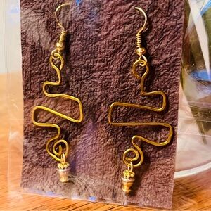 Elegant Gold Dangle Earrings